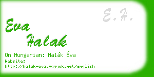 eva halak business card